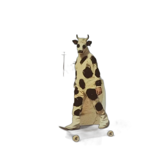 animal, dress, staff, creature, concept art, 3d render, fantasy art, watercolor transparent PNG cut-out