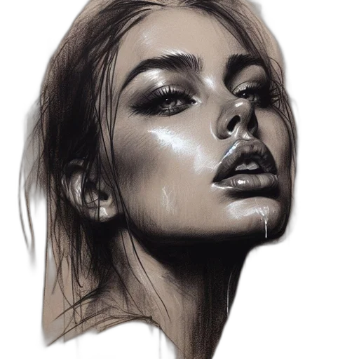 face, mask, hair, crown, photorealistic, oil painting, pencil sketch, watercolor transparent PNG cut-out