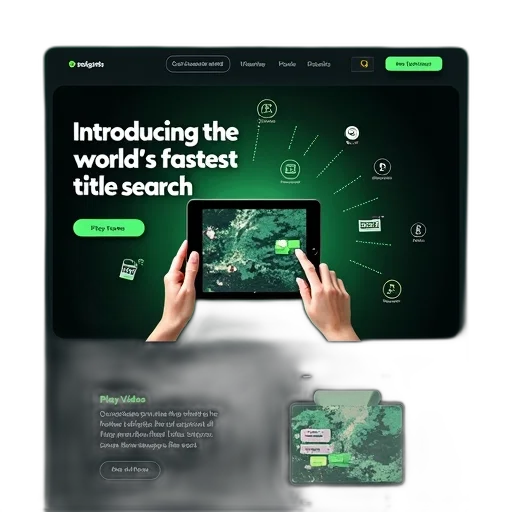 green, digital, mockup, website, design, featuring, tablet, hand transparent PNG cut-out