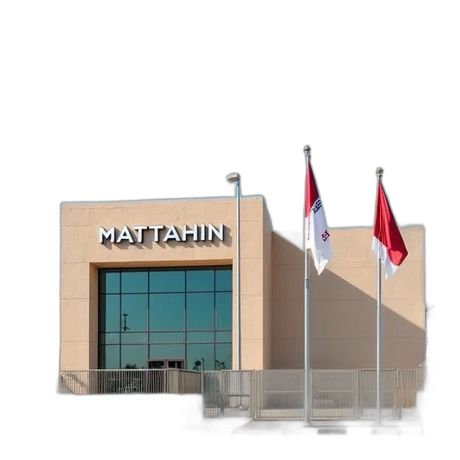 building, modern, flat, roof, sign, reads, mattahin, arabic transparent PNG cut-out