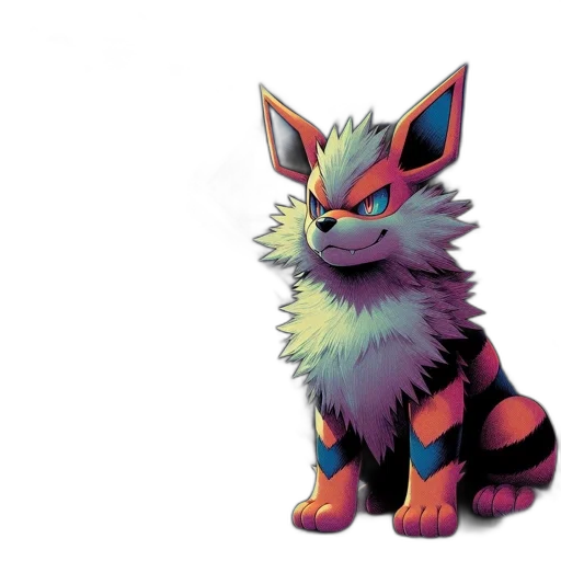 animal, creature, staff, concept art, 3d render, pixel art, fantasy art, colorful transparent PNG cut-out