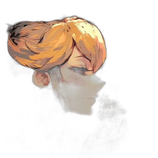 face, mask, crown, hair, watercolor, concept art, oil painting, photorealistic transparent PNG cut-out