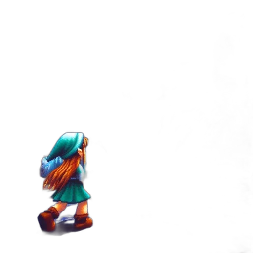 dress, robot, weapon, staff, 3d render, concept art, pixel art, vaporwave transparent PNG cut-out