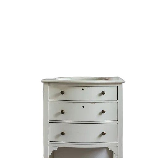 furniture, crown, 3d render, photorealistic, earth tones, monochrome, dresser, flowers transparent PNG cut-out