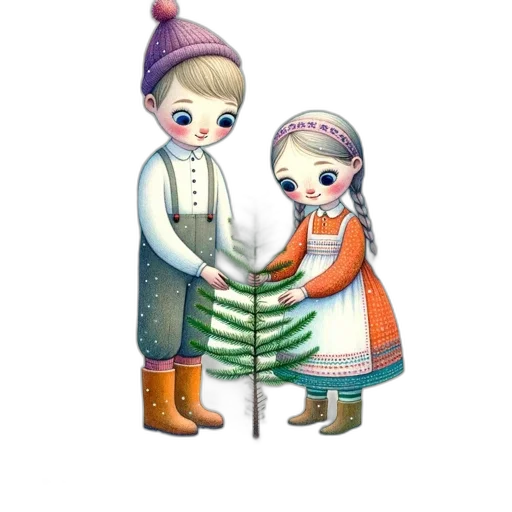 oil painting, concept art, fantasy art, watercolor, snow, forest, rain, night transparent PNG cut-out