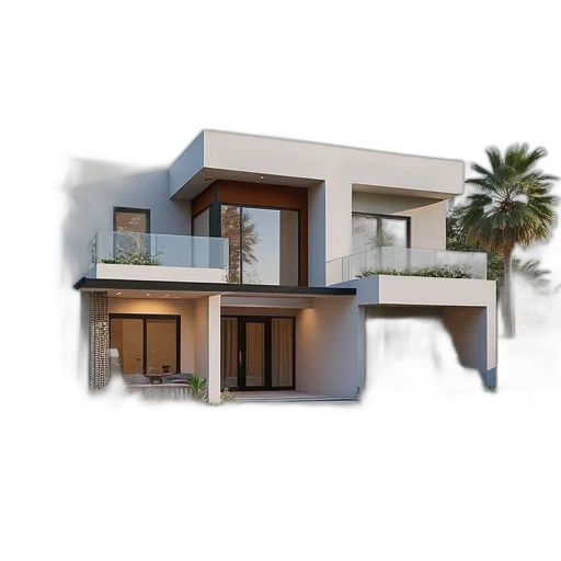 building, 3d render, photorealistic, concept art transparent PNG cut-out