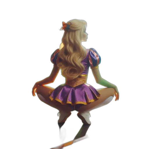 dress, staff, crown, hair, concept art, fantasy art, pixel art, watercolor transparent PNG cut-out