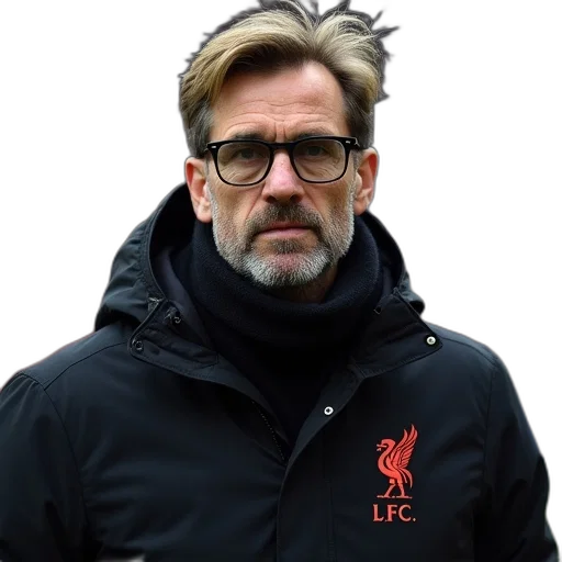 jacket, animal, staff, liverpool, manager, jurgen, klopp, during transparent PNG cut-out