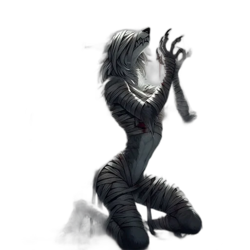 creature, dragon, staff, animal, concept art, fantasy art, comic book art, cyberpunk transparent PNG cut-out