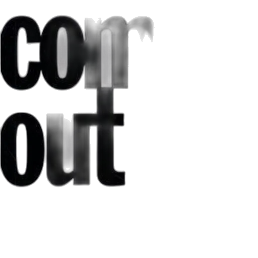 monochrome, image, features, bold, black, text, white, background transparent PNG cut-out