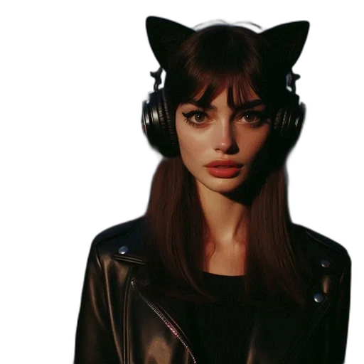 mask, cyberpunk, photorealistic, concept art, fantasy art, young, woman, dressed transparent PNG cut-out