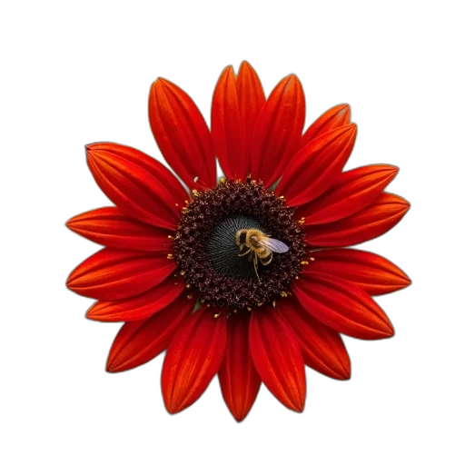 flower, jewelry, crown, staff, photorealistic, 3d render, oil painting, red transparent PNG cut-out