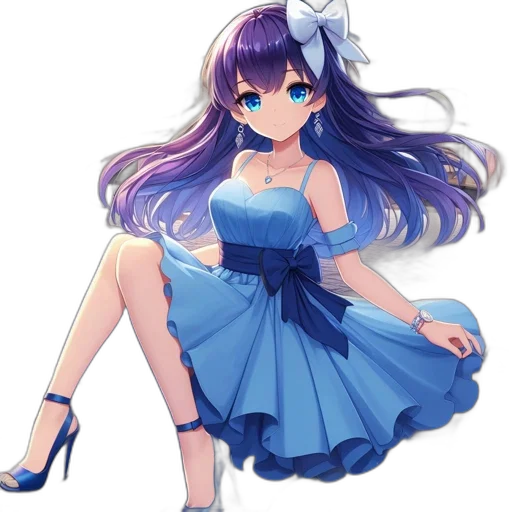 dress, staff, crown, flower, anime, pixel art, fantasy art, cartoon transparent PNG cut-out