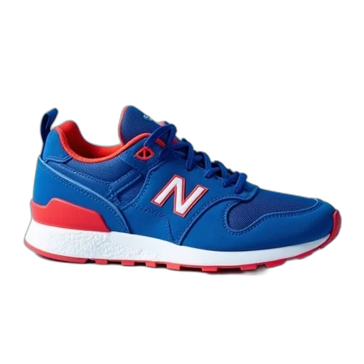 shoes, blue, sneaker, red transparent PNG cut-out