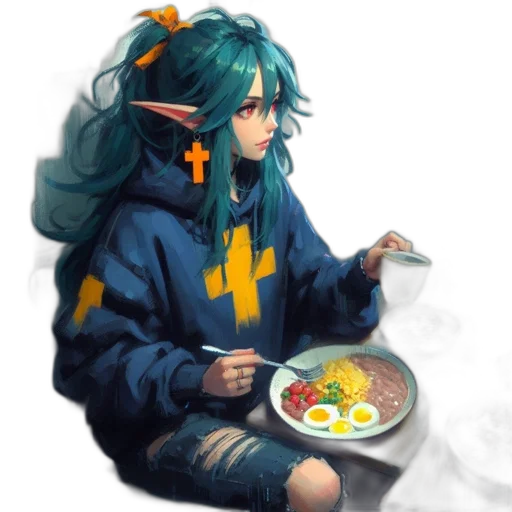 food, dragon, staff, jewelry, pixel art, fantasy art, anime, concept art transparent PNG cut-out