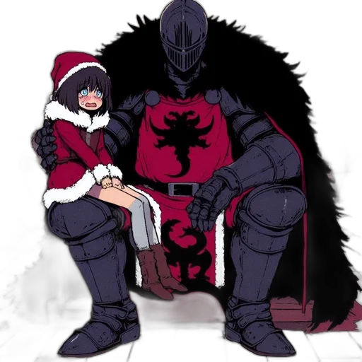 concept art, pixel art, comic book art, fantasy art, snow, red, dark, inside transparent PNG cut-out