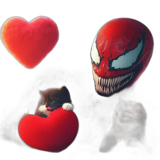mask, concept art, 3d render, comic book art, pixel art, red, dark, spider-man transparent PNG cut-out