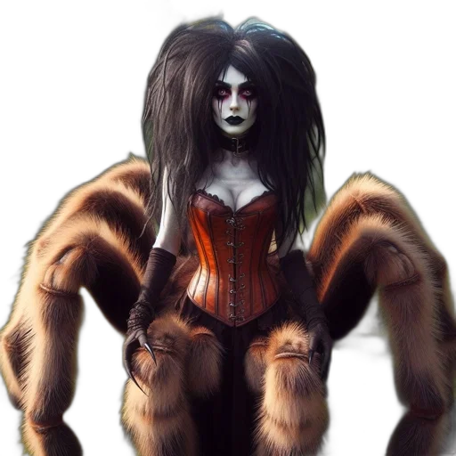 creature, hair, animal, concept art, fantasy art, comic book art, cyberpunk, opulent transparent PNG cut-out