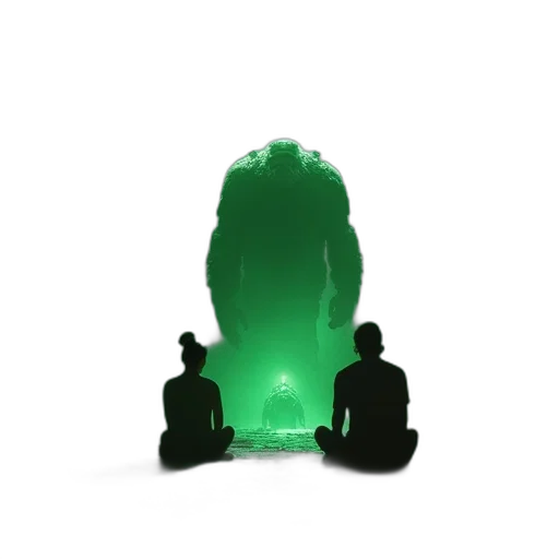 tree, staff, robot, concept art, pixel art, 3d render, fantasy art, outer space transparent PNG cut-out