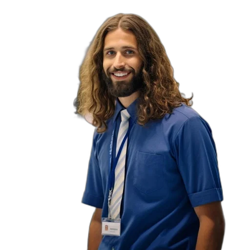 staff, hair, jacket, animal, photorealistic, cartoon, man, long transparent PNG cut-out