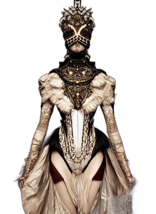dress, crown, mask, jewelry transparent PNG cut-out