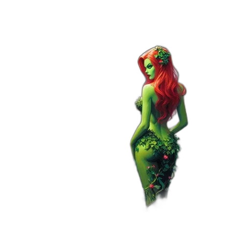 dress, creature, pixel art, concept art, fantasy art, 3d render, outer space, green transparent PNG cut-out