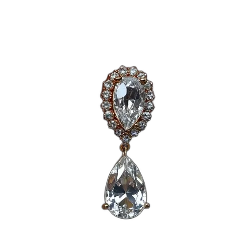 jewelry, crown, staff, close-up, diamond-encrusted, earring, large, ornate transparent PNG cut-out