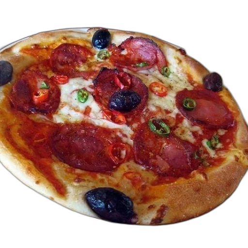 food, crown, umbrella, face, 3d render, photorealistic, pizza, pepperoni transparent PNG cut-out