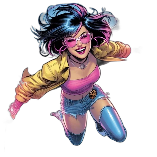 comic book art, concept art, cartoon, fantasy art, neon, colorful, vivid, picture transparent PNG cut-out