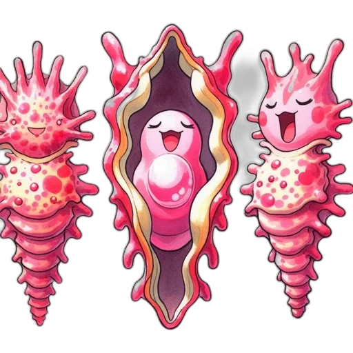 food, creature, jewelry, crown, concept art, pixel art, vaporwave, fantasy art transparent PNG cut-out