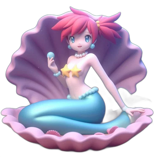 jewelry, creature, concept art, 3d render, pixel art, fantasy art, underwater, pastel transparent PNG cut-out