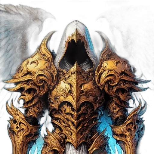 mask, dragon, sword, face, fantasy art, concept art, comic book art, 3d render transparent PNG cut-out