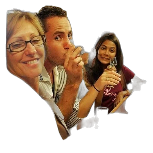 bottle, group, people, enjoying transparent PNG cut-out