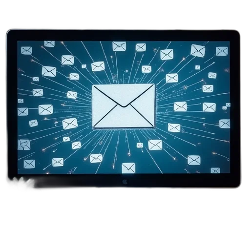 computer, monitor, says, how, organise, email, inbox transparent PNG cut-out