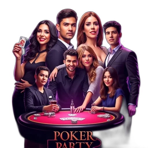 poker, party, event, poster transparent PNG cut-out