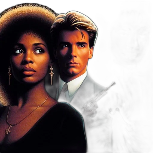 fire, three, characters, woman, afro, man, blonde, hair transparent PNG cut-out