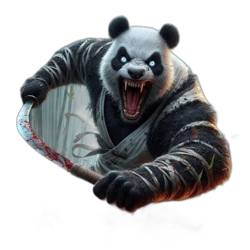 creature, animal, weapon, jacket, photorealistic, 3d render, concept art, fantasy art transparent PNG cut-out