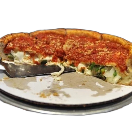 food, crown, 3d render, photorealistic, deep-dish, pizza, slice, missing transparent PNG cut-out