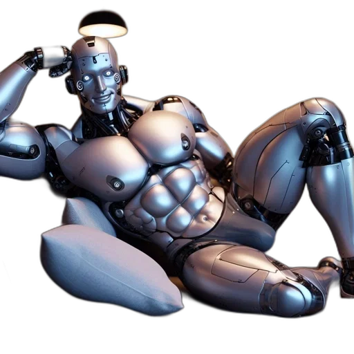 robot, animal, cyberpunk, concept art, 3d render, comic book art, realistic, rendering transparent PNG cut-out