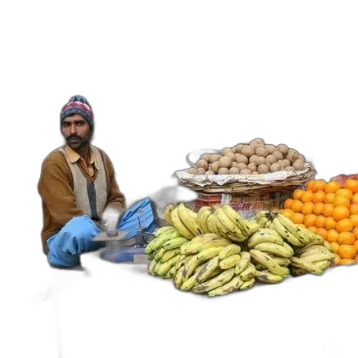 food, jacket, staff, oil painting transparent PNG cut-out