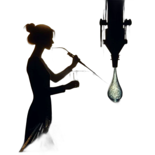 staff, umbrella, jewelry, concept art, pixel art, photorealistic, underwater, woman transparent PNG cut-out