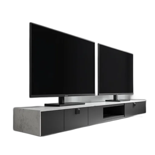 furniture, 3d render, television, stand transparent PNG cut-out