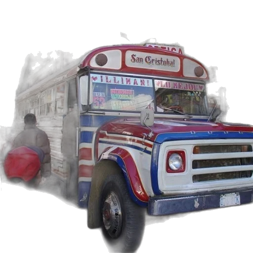 car, photorealistic, 3d render, concept art, oil painting, colorful, bus, name transparent PNG cut-out