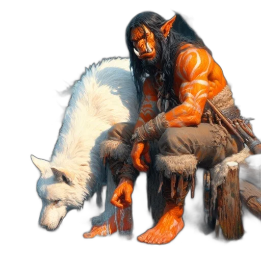 animal, creature, weapon, concept art, fantasy art, photorealistic, 3d render, snow transparent PNG cut-out