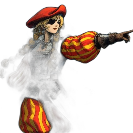 weapon, staff, hat, concept art, fantasy art, pixel art, 3d render, woman transparent PNG cut-out