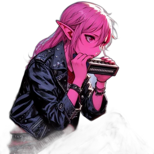 food, jacket, weapon, jewelry, vaporwave, concept art, anime, pixel art transparent PNG cut-out