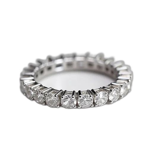 jewelry, crown, carat, diamond, eternity, ring, white, gold transparent PNG cut-out