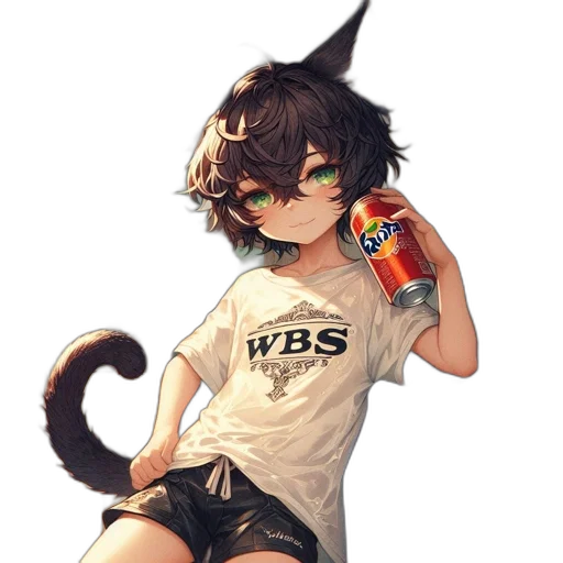 staff, animal, hat, fantasy art, pixel art, anime, concept art, monochrome transparent PNG cut-out