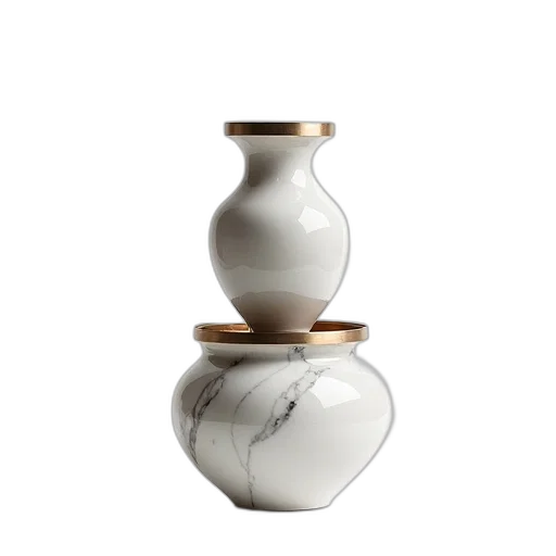 bottle, jewelry, 3d render, photorealistic, earth tones, stack, three, marble transparent PNG cut-out