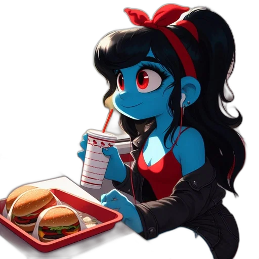 food, creature, robot, dress, concept art, cartoon, anime, pixel art transparent PNG cut-out